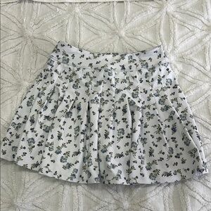 SAGE Collective Floral White Skirt